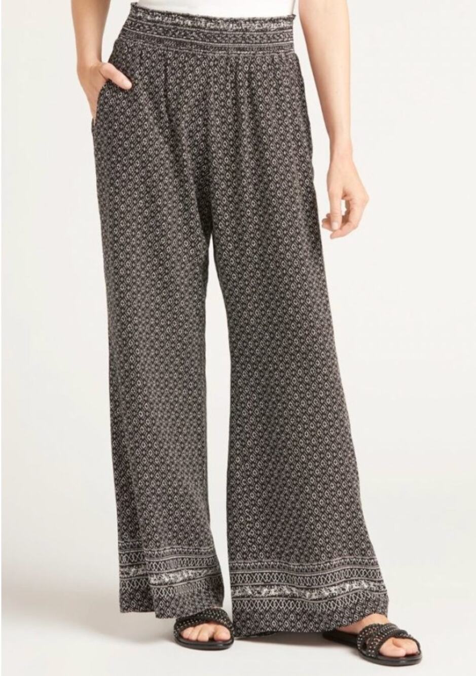 Roan + Ryan Sabrina Beach Pants Evereve Lounge Black XL